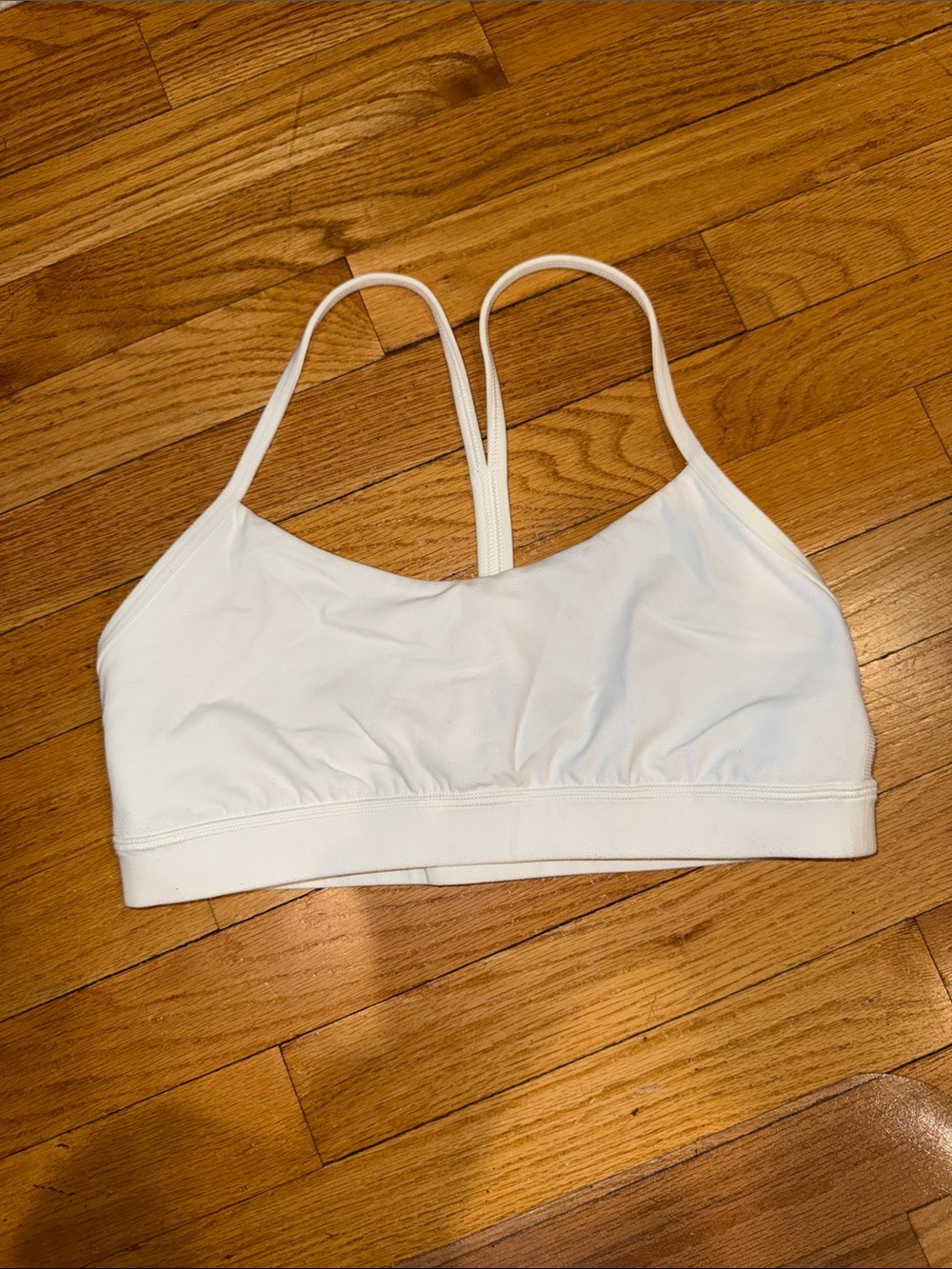 lululemon athletica White Thin-Strap Sports Bralette